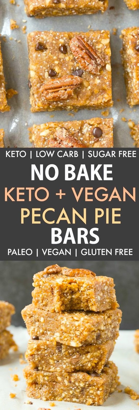 No Bake Paleo Vegan Pecan Pie Bars Recipe Low Carb Keto Joki S Kitchen